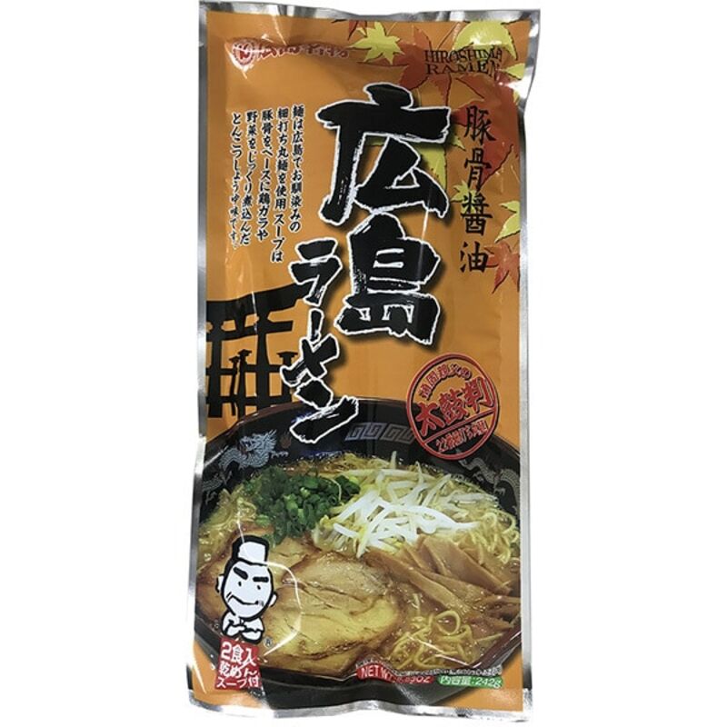 Kurata Foods Hiroshima Ramen Dry Noodles 2 serving bag 242g