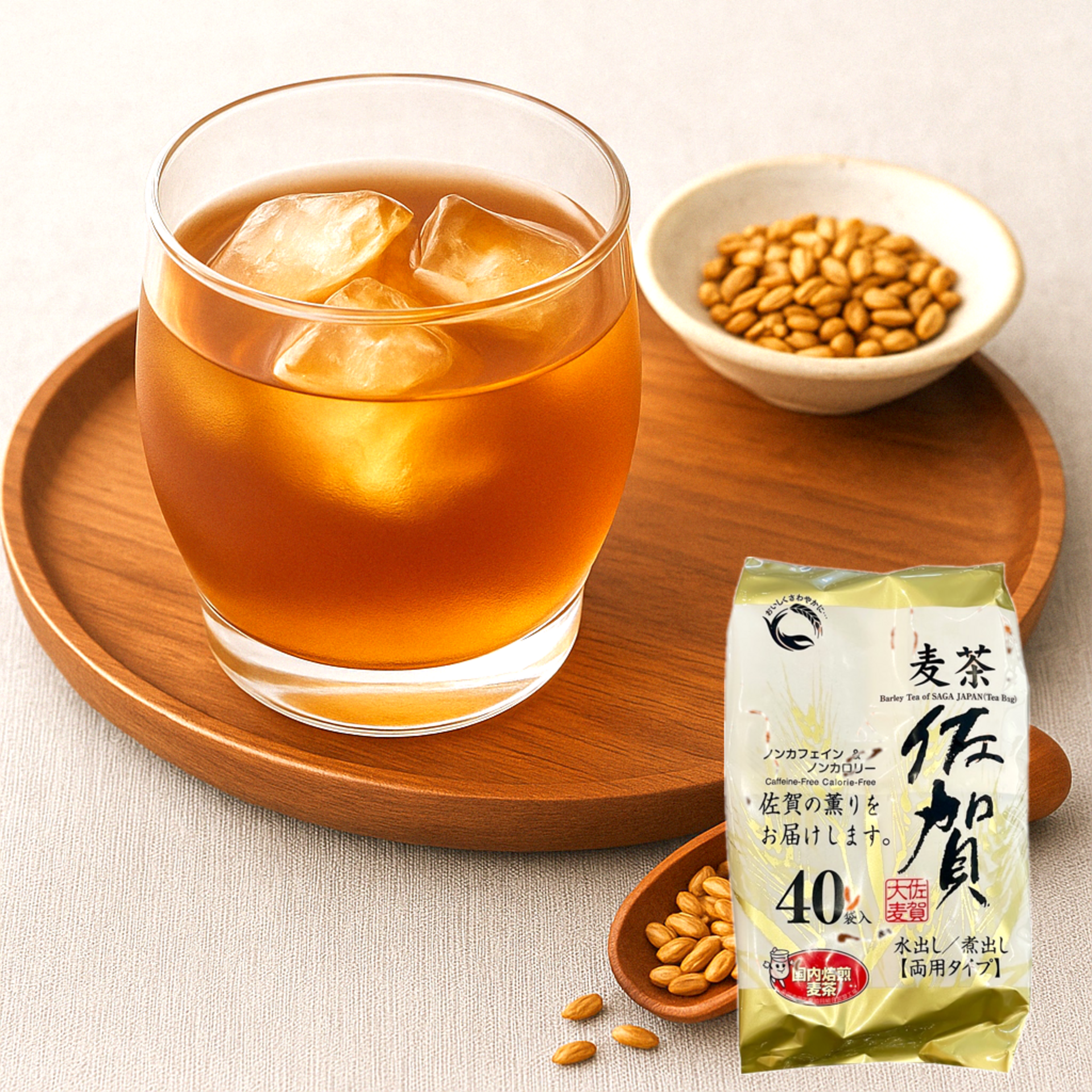 [SANEI KOSAN] Saga-Grown Barley Tea - 40 Bags