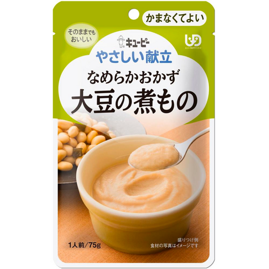 kewpie Boiled food of gentle menu smooth and vegetable soybeans 75g (1 piece)