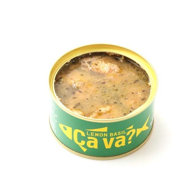 Canned mackerel Domestic mackerel lemon basil flavor 170g