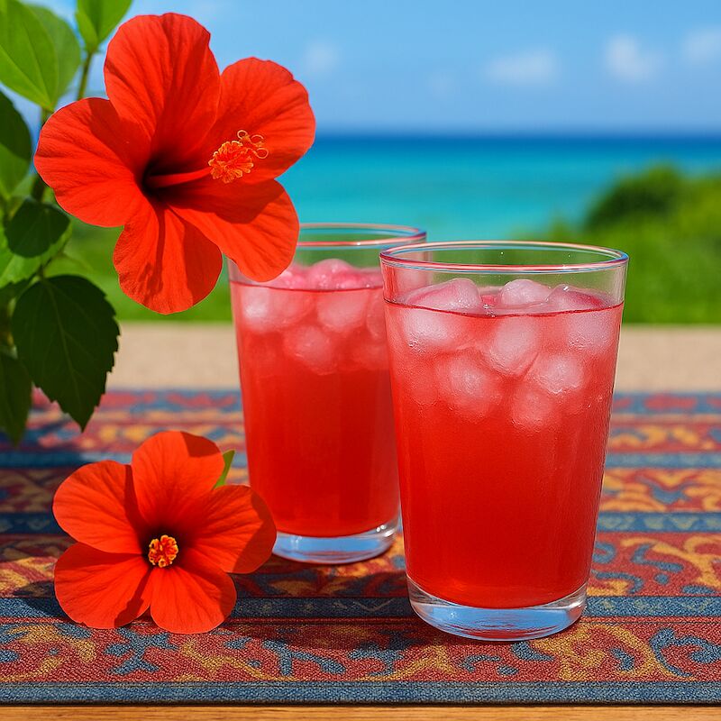 35Hibiscus Tea non-flavor tetra bag 5pcs