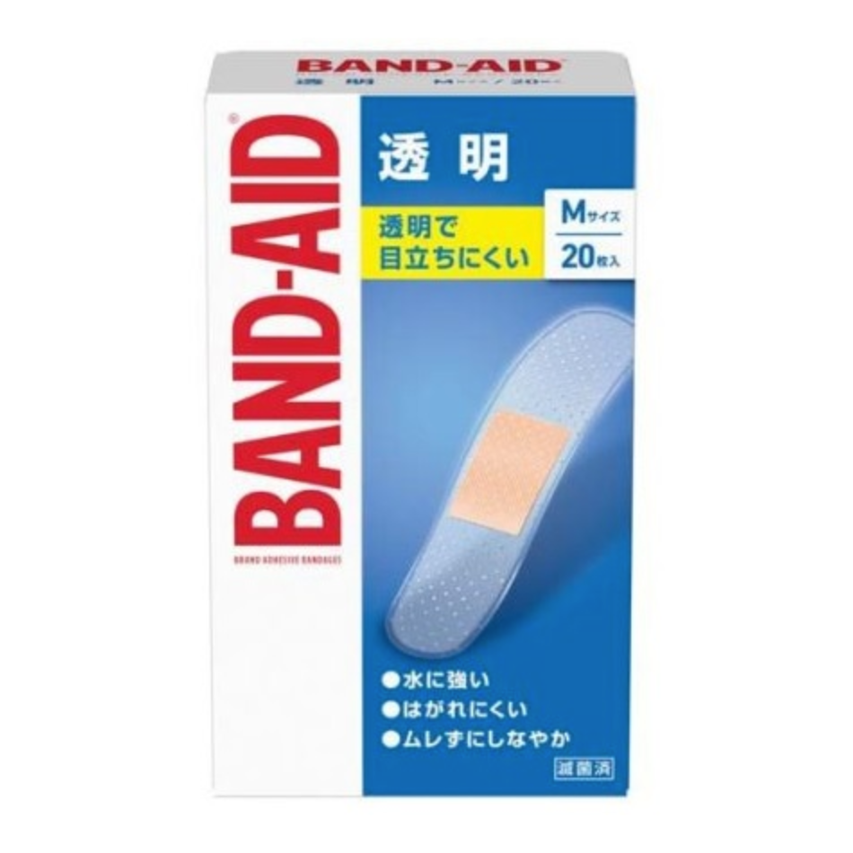 Band-aid transparent medium size 20 pieces