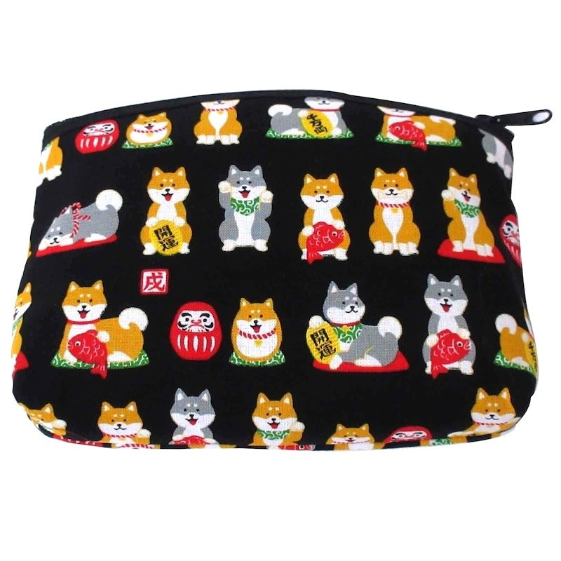 Osanpo Biyori ShibaInu Pouch 3Colors Made in Japan