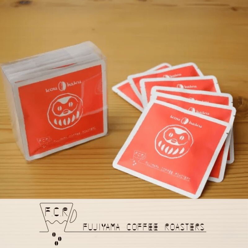 Fujiyama Coffee Drip Bag 5 Count Red & White