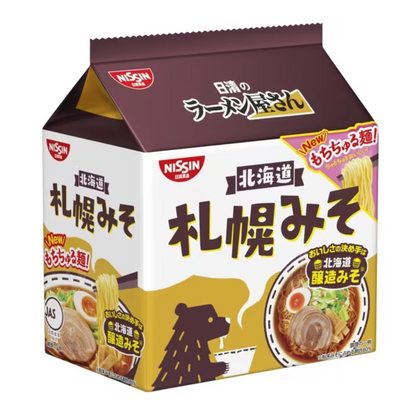 Nissin Ramen Shop Sapporo Miso 5 Meal Pack (440g)