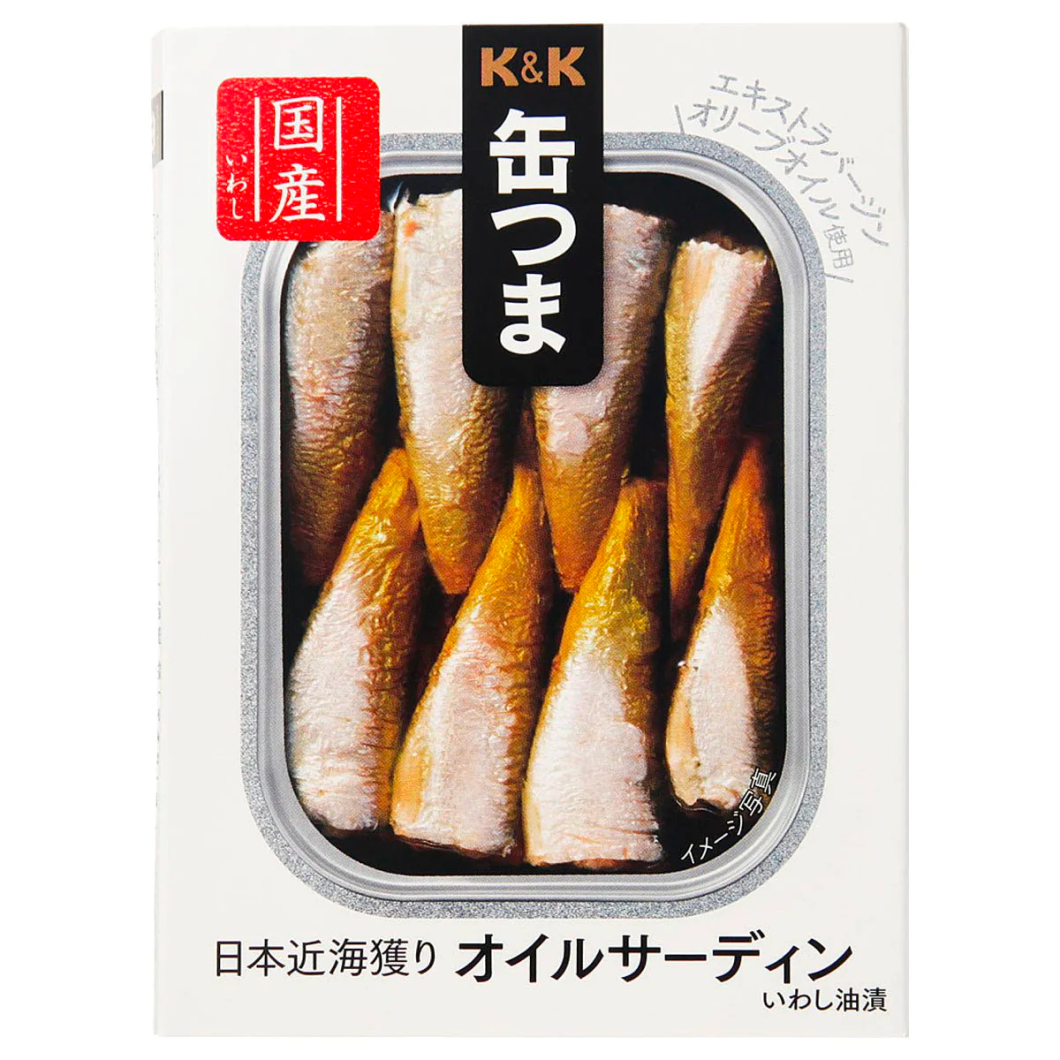 K&amp;K 罐裝油沙丁魚近日本 105g 1 件