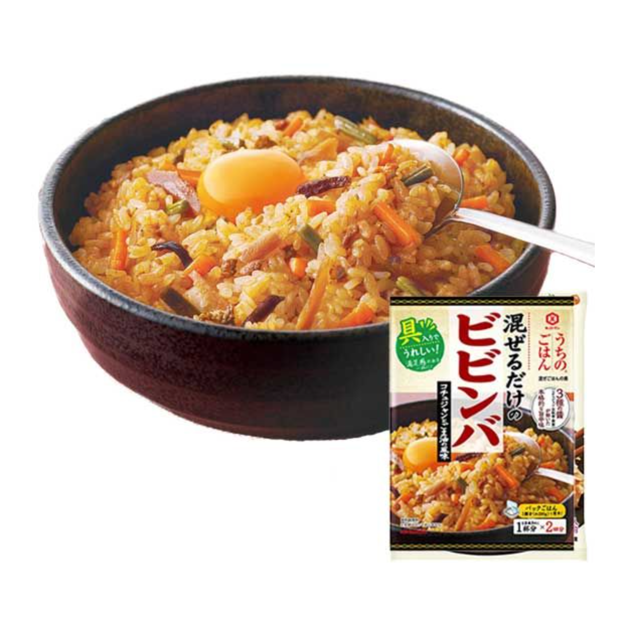 Kikkoman Our Rice Bibimbap Gochujang and Sesame Oil Flavor 82g