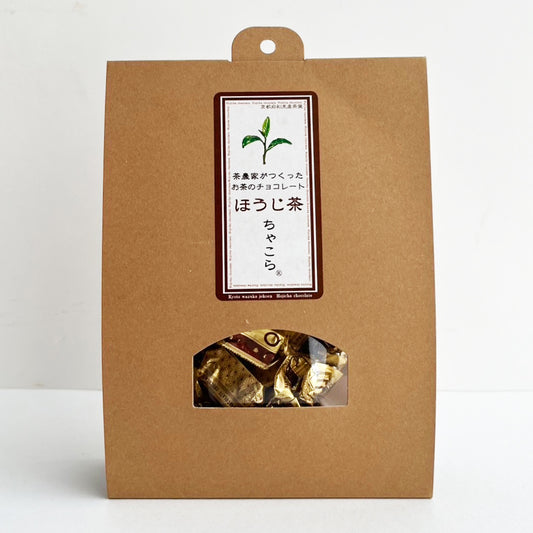 Original chocolate from Uji tea farmer, Chakora (roasted green tea)