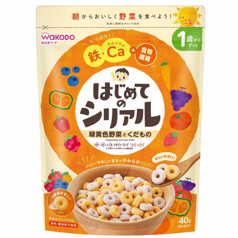 Wakodo First Cereal Green and Yellow Vegetables and Fruits 40g