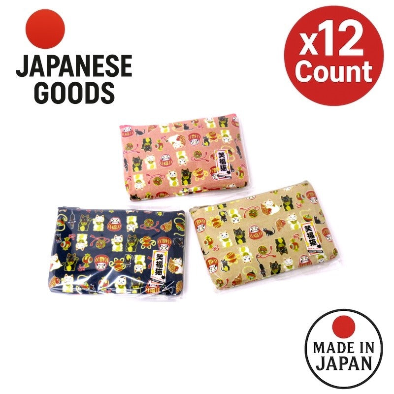 Shofuku Neko 方形小包 3 種顏色 日本製造