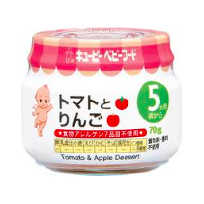 kewpie Baby food tomato and apples 70g 1 bottle