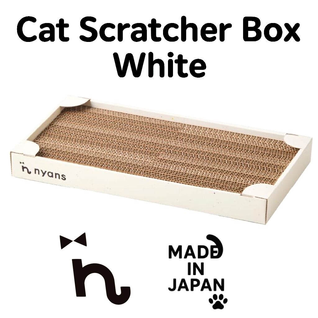 nyans 猫抓板 白色 日本制造