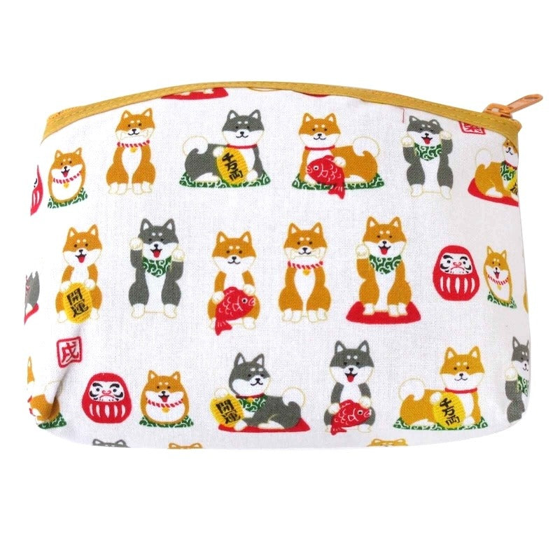 Osanpo Biyori ShibaInu Pouch 3Colors Made in Japan