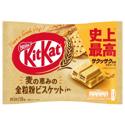 KitKat mini whole wheat biscuits in 10 pieces 1 bag