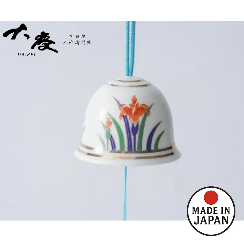 有田風鈴 小伊万里金鳶尾 盒裝 1 支