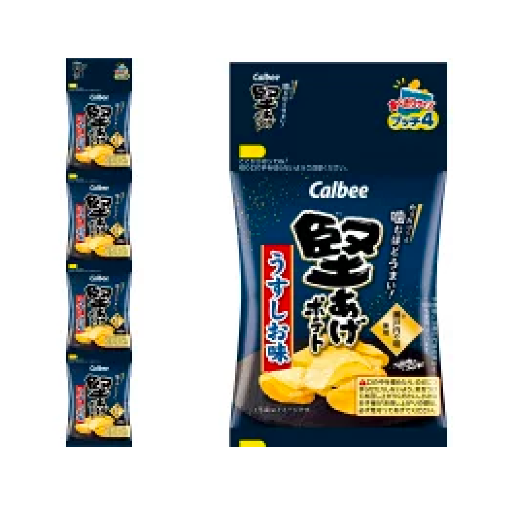 Calbee 硬薯条 Ushio 口味 Pucci 4 60g (15g x 4)