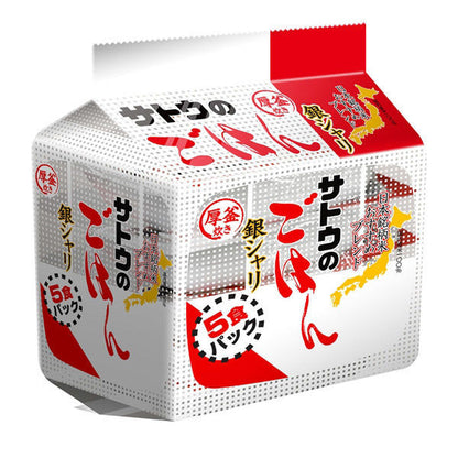 Sato Foods Sato Rice Gin Shari 200g 1 bag (5 servings) Packed rice