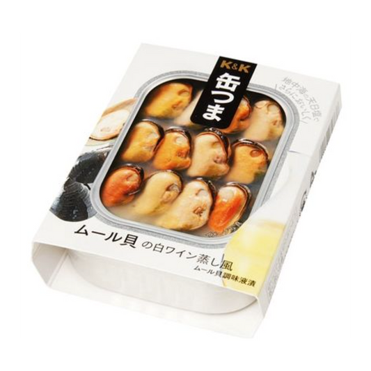 K&K Canned Tsuma Mussels steamed in white wine 95g