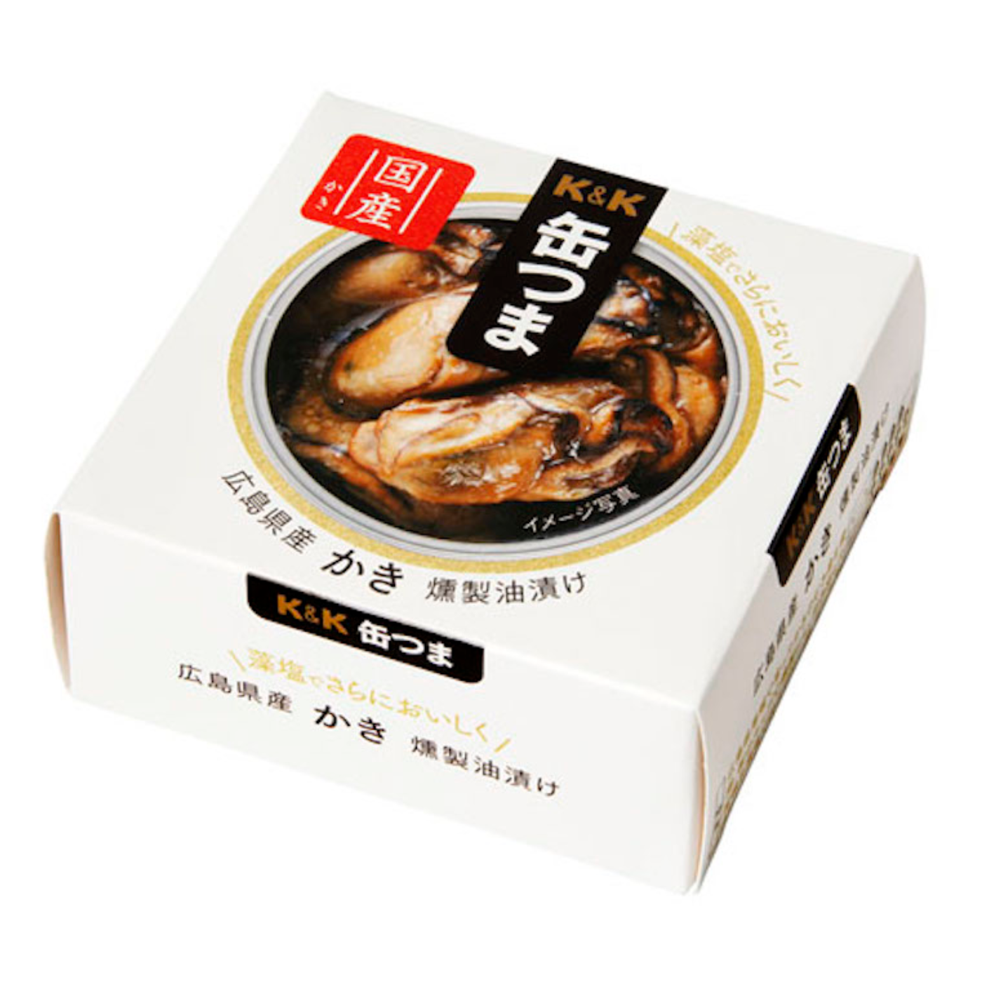 K&amp;K 廣島縣油醃煙燻牡蠣罐頭 60g