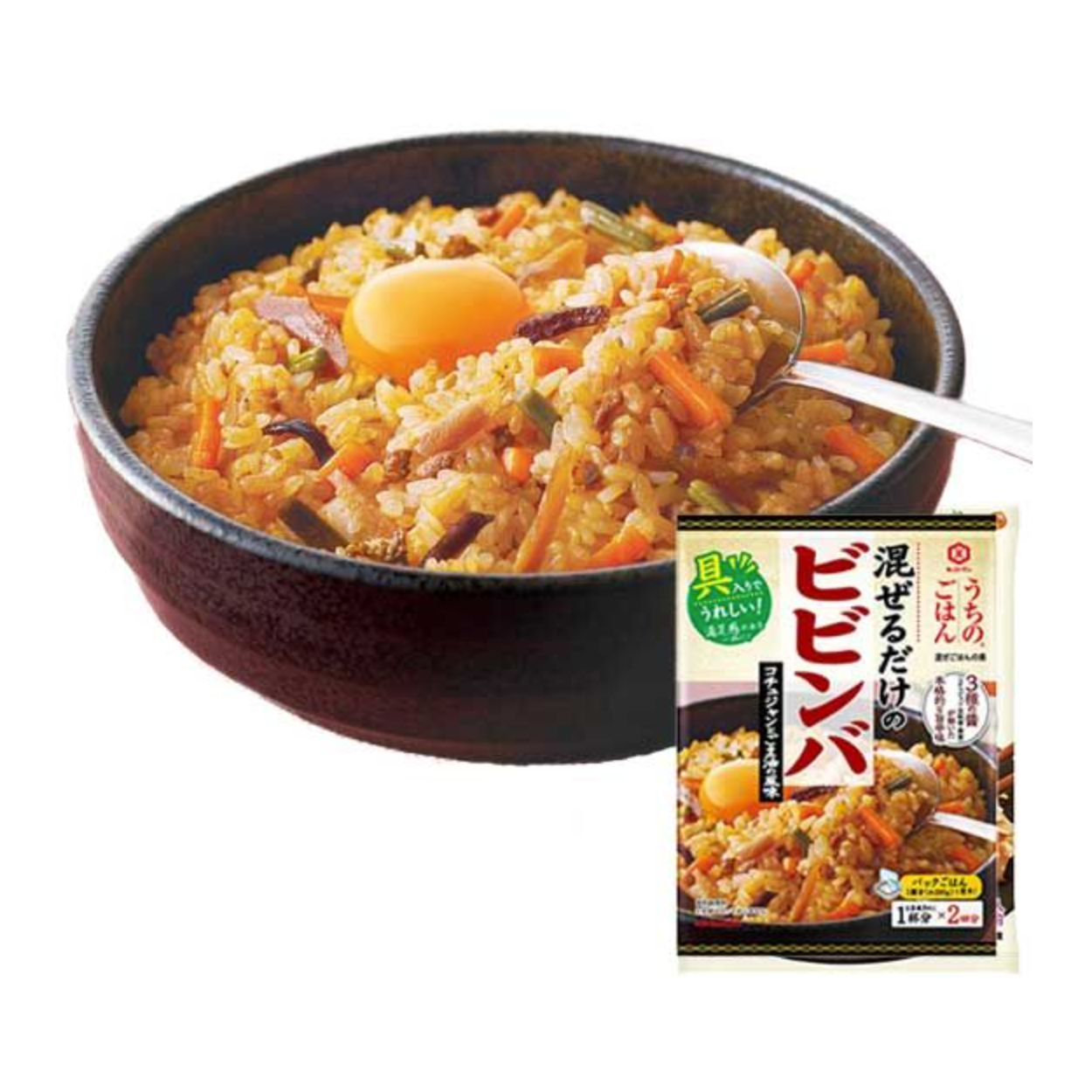 Kikkoman Our Rice Bibimbap Gochujang and Sesame Oil Flavor 82g