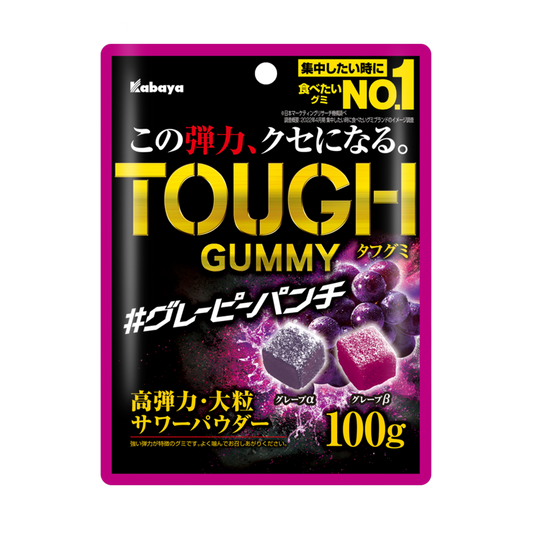 Kabaya Tough Gummy Grapey Punch 100g x 1 bag