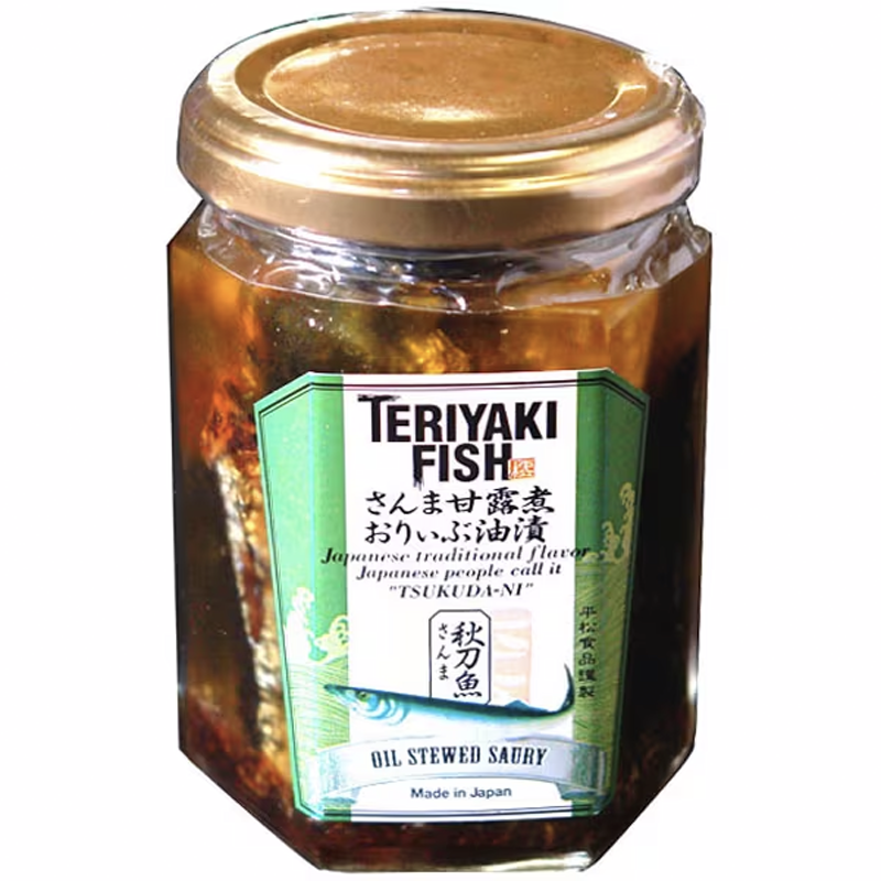 Hiramatsu Foods Candied Sanma Olive Pickled in Oil 135g