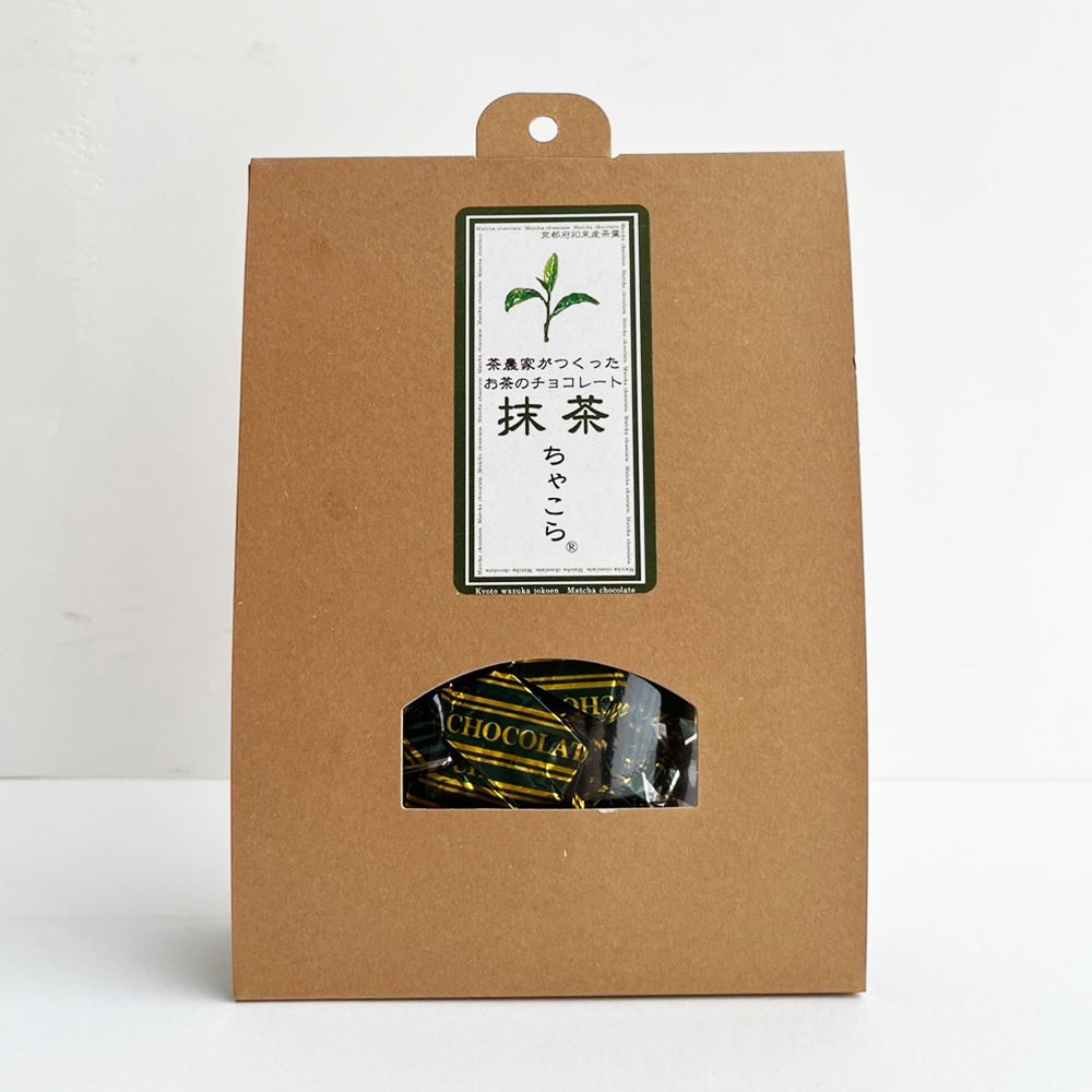 Original chocolate from Uji tea farmer, Chakora (matcha)