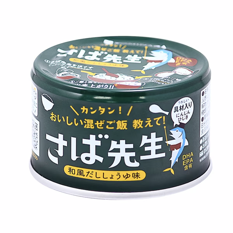 Tominaga Trading Saba Sensei Japanese Style Soy Sauce Flavor 150g