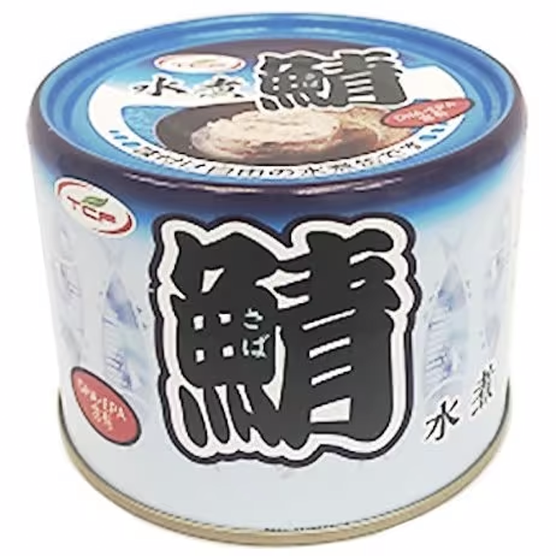 tencho foods Boiled mackerel EO can 200g