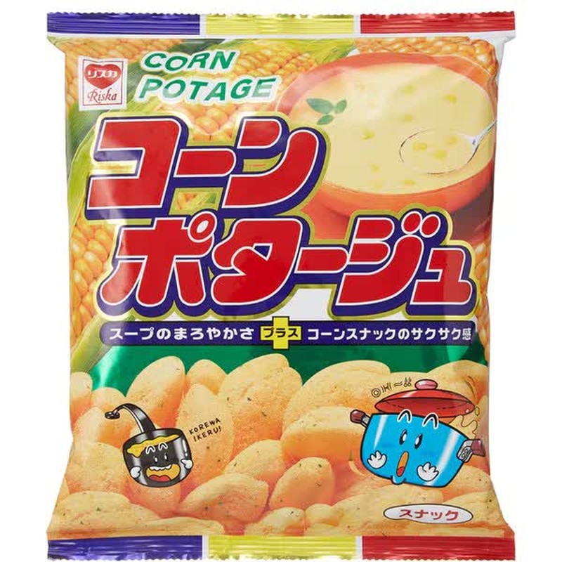 Risuka Corn Potage Snack Large Size 75g [Snack Food]