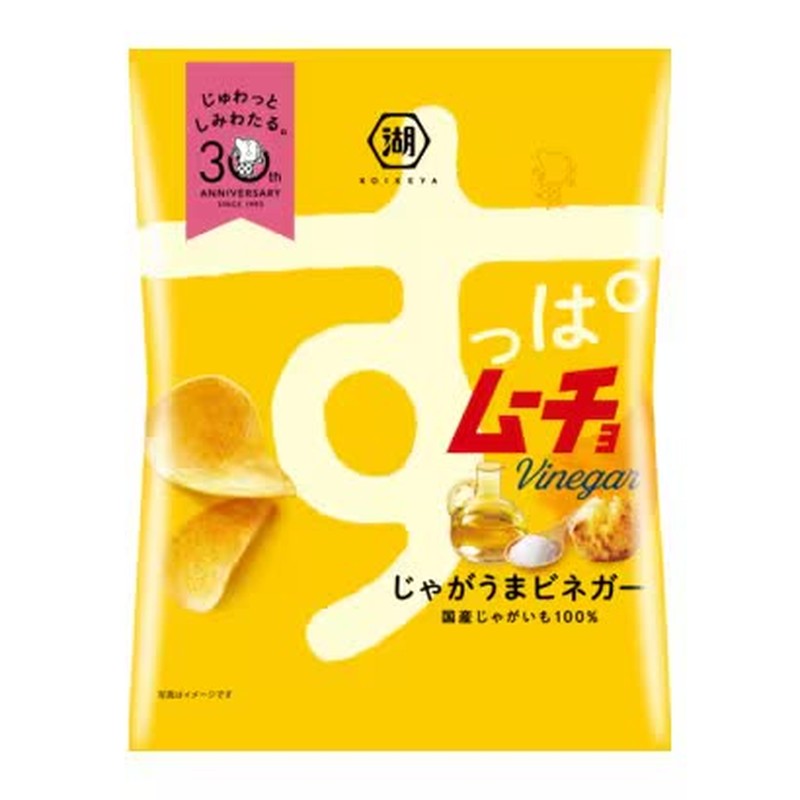 Koikeya Suppa Mucho Chips Jagauma 醋 55g [零食]