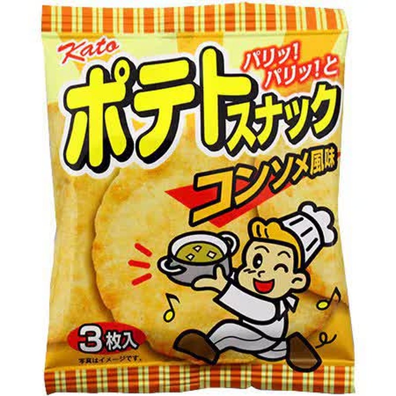 加藤制果土豆零食 清汤口味 3个 x 20包