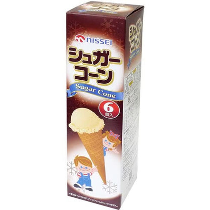 Nissei Sugar Cone 6 pieces