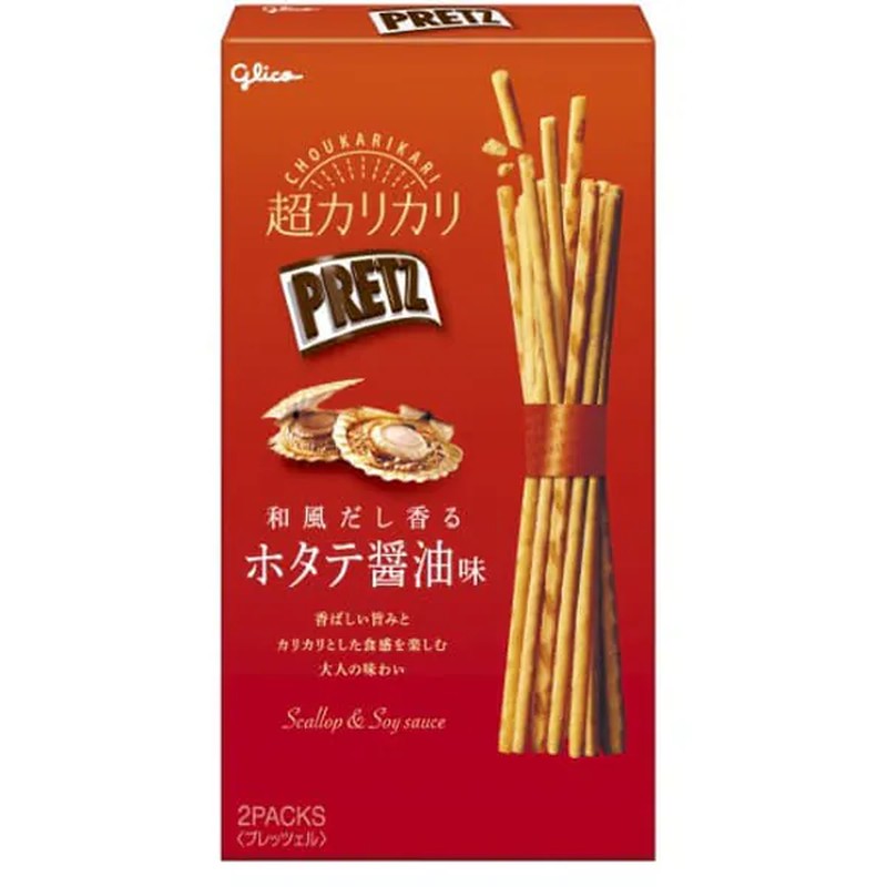 Glico Super Crunchy Pretz 日式酱油扇贝酱油味 55g