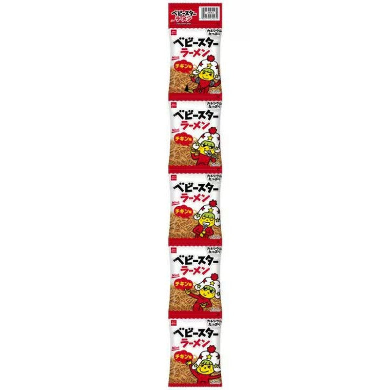 Oyatsu Company Baby Star 拉面 鸡肉味 5钩套装 95g