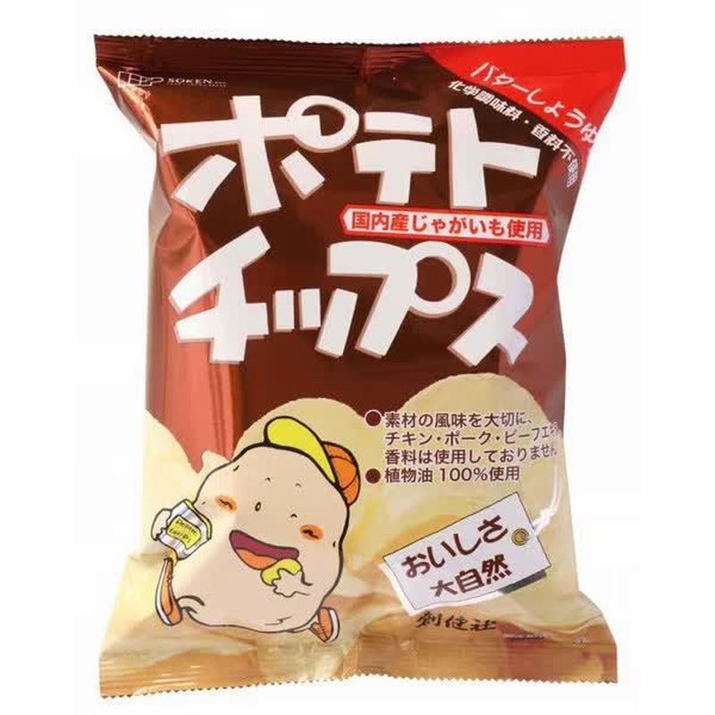 Sokensha Potato Chips Butter Soy Sauce Flavor 60g