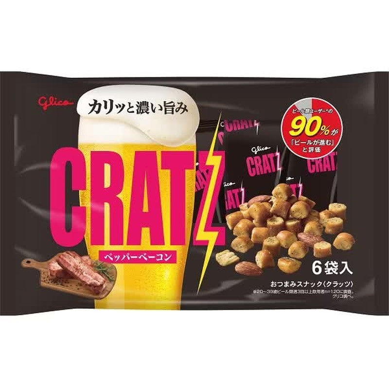 Glico Kratz 胡椒培根味 (6袋) 96克
