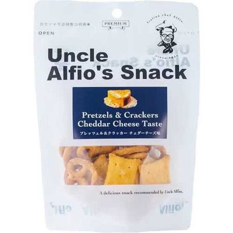 Ohashi Chinmido Alfio 椒盐脆饼和饼干 切达奶酪味 30g