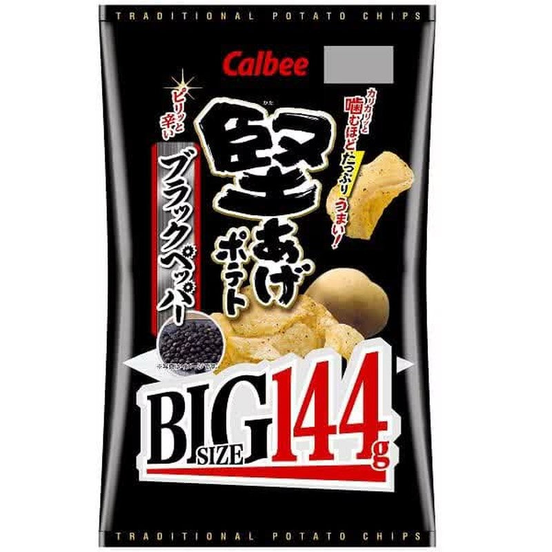 Calbee 硬质熟成土豆 BIG 黑胡椒味 144g