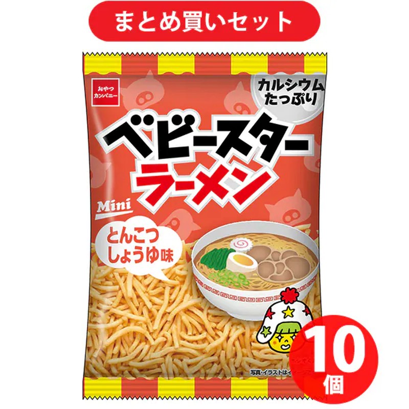 Oyatsu Company Baby Star Ramen 猪骨酱油味 20g 10包
