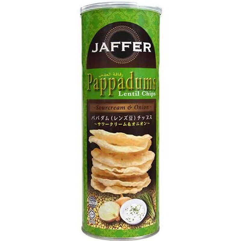 Ja'far 印度扁豆脆片 酸奶油洋葱味 60g [零食]