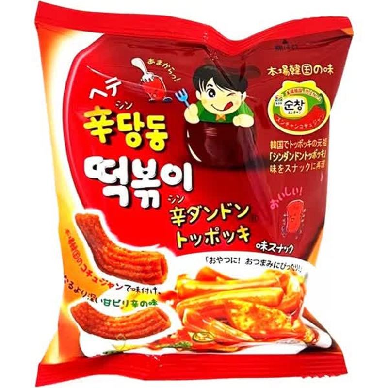 Haitai Pacific Spicy Dandong Tteokbokki Flavor Snack 65g