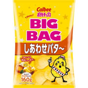Calbee 大袋洋芋片 快樂奶油味 160g