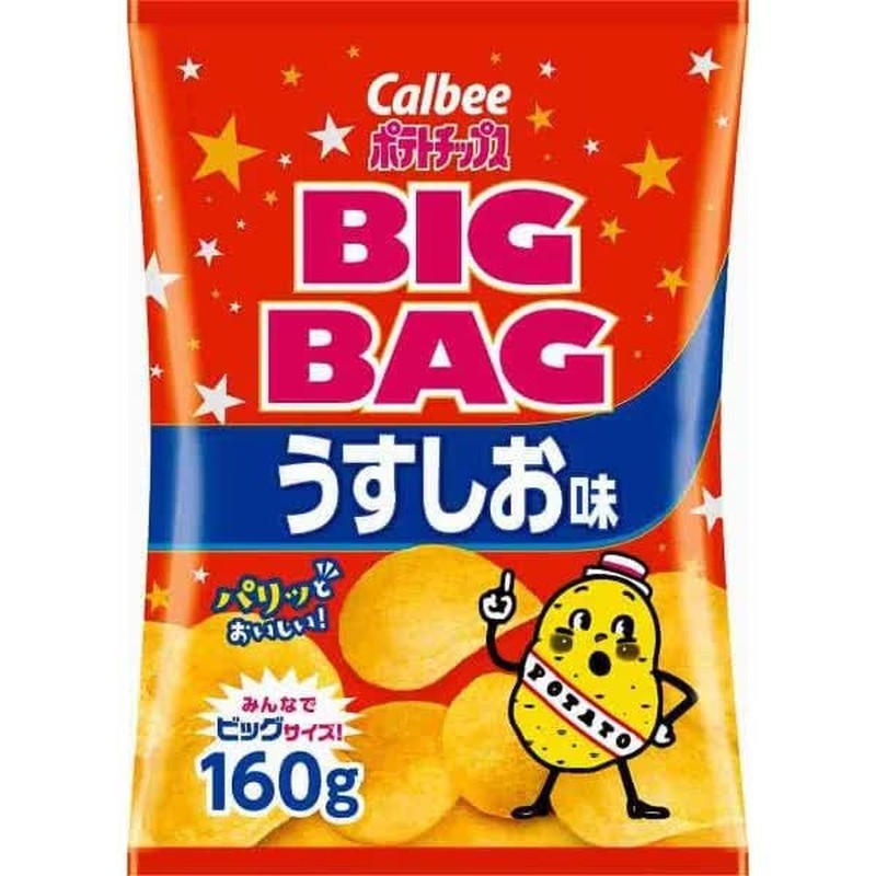 卡樂B大袋洋芋片 淡鹽味 160g