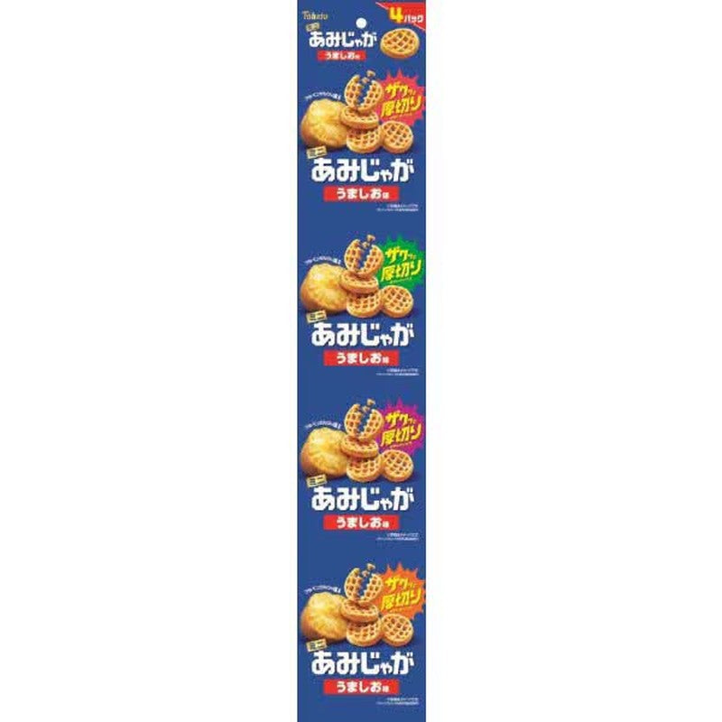 Tohato Mini Amijaga 4-pack, Umashio Flavor, 11g x 4 bags