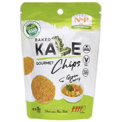 Natural and Premium Foods BAKED KALE GOURMET CHIPS Green Curry