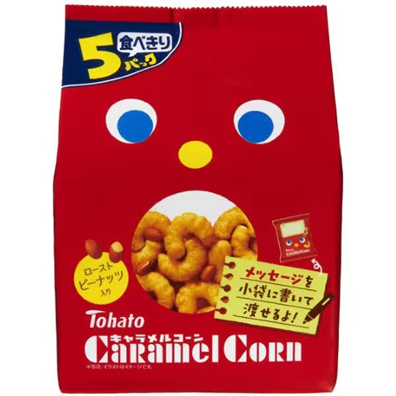 Tohato Caramel Corn 95g (19g x 5 bags)