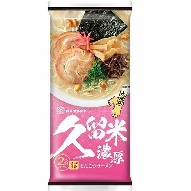 Marutai 久留米浓郁猪骨拉面 194g [卷面]