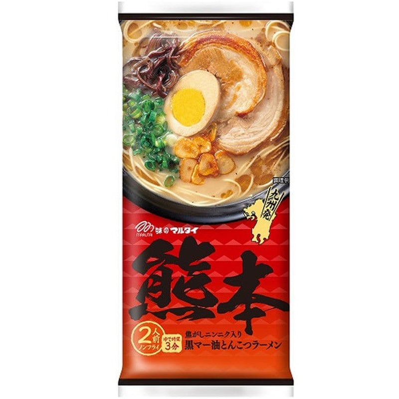 Marutai 熊本黑蒜油猪骨拉面 [卷面 186g]