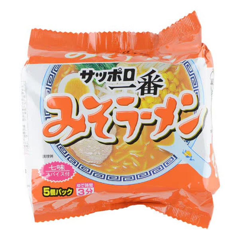 三洋食品 札幌一番味噌拉面 100g x 5份 [方便面]